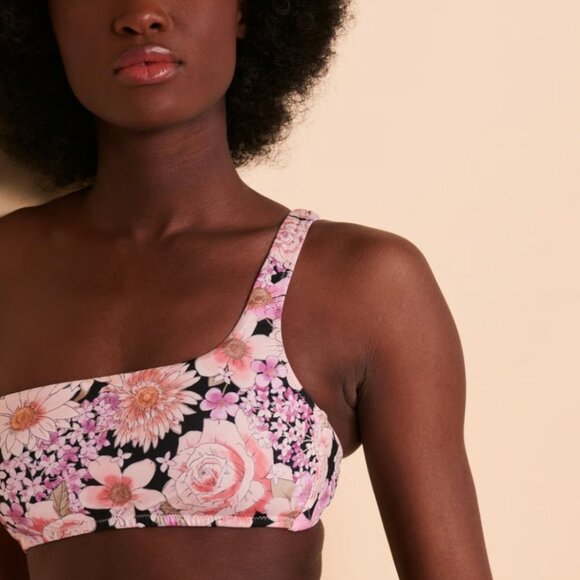 NWT SANCTUARY SWIM PETAL PUSHER One Shoulder Bikini - Picture 3 of 8